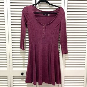 Urban Outfitters BDG Maroon Stretchy Swing Mini Dress